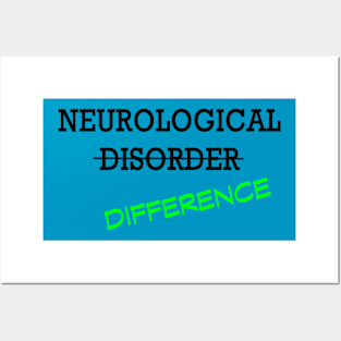 Neurological Difference- Green Posters and Art